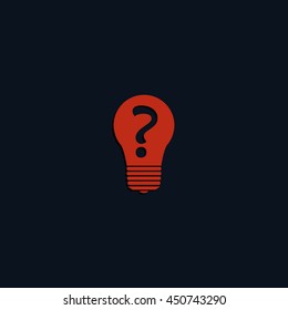 Light sign ideas icon.