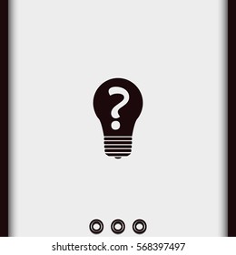 Light sign ideas icon.