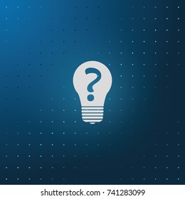 Light sign ideas icon.