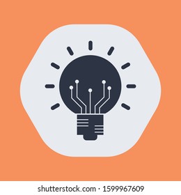 light sign ideas, web icon. vector design