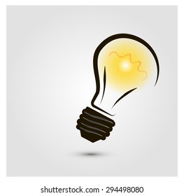 light sign ideas, web icon. vector design