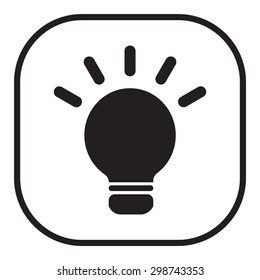 light sign ideas, web icon. vector design