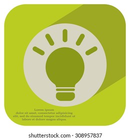 light sign ideas, web icon. vector design