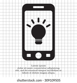 light sign ideas, web icon. vector design