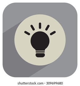 light sign ideas, web icon. vector design