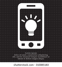 light sign ideas, web icon. vector design