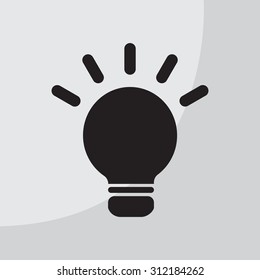 light sign ideas, web icon. vector design