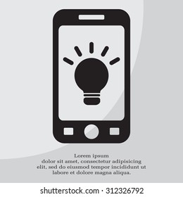 light sign ideas, web icon. vector design