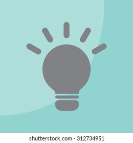 light sign ideas, web icon. vector design