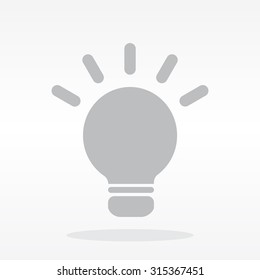 light sign ideas, web icon. vector design