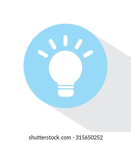 light sign ideas, web icon. vector design
