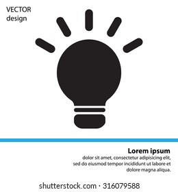 light sign ideas, web icon. vector design