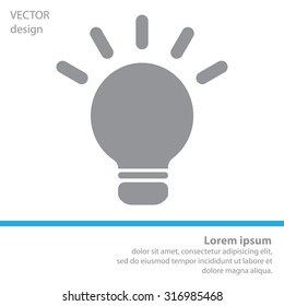 light sign ideas, web icon. vector design
