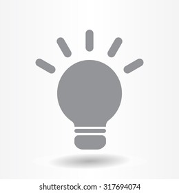 light sign ideas, web icon. vector design