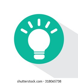 light sign ideas, web icon. vector design