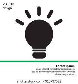 light sign ideas, web icon. vector design