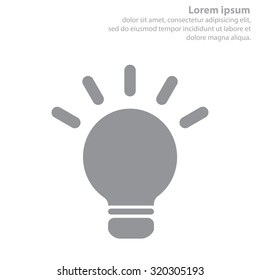 light sign ideas, web icon. vector design