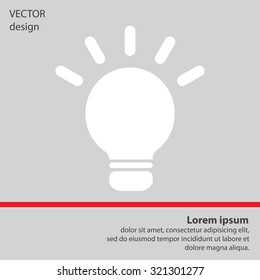 light sign ideas, web icon. vector design