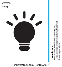 light sign ideas, web icon. vector design