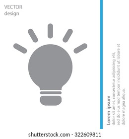 light sign ideas, web icon. vector design