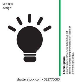 light sign ideas, web icon. vector design