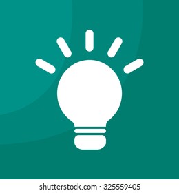 light sign ideas, web icon. vector design