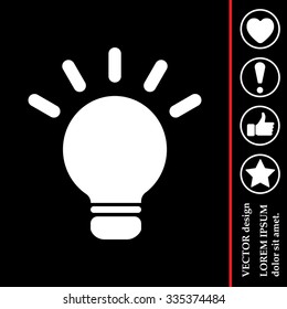 light sign ideas, web icon. vector design