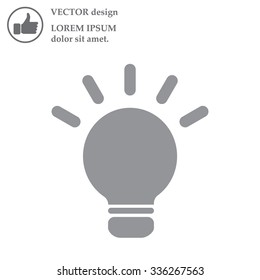 light sign ideas, web icon. vector design