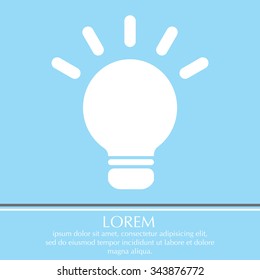 light sign ideas, web icon. vector design
