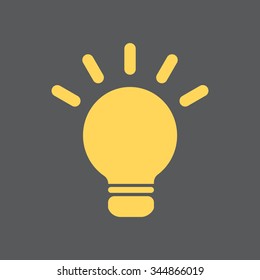light sign ideas, web icon. vector design