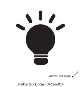 light sign ideas, web icon. vector design