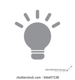 light sign ideas, web icon. vector design