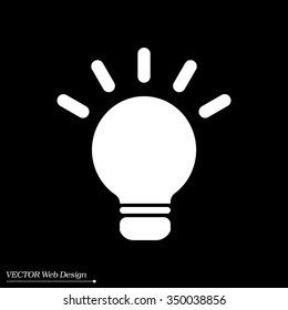 light sign ideas, web icon. vector design