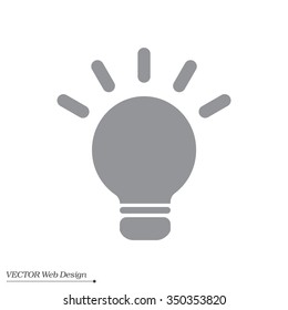 light sign ideas, web icon. vector design