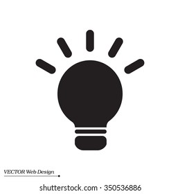 light sign ideas, web icon. vector design