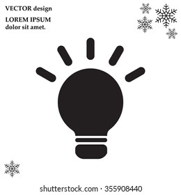 light sign ideas, web icon. vector design