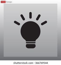 light sign ideas, web icon. vector design