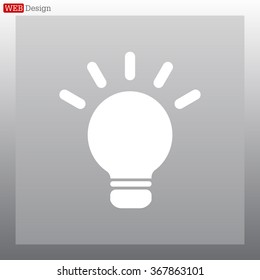 light sign ideas, web icon. vector design