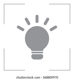 light sign ideas, web icon. vector design