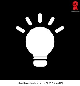 light sign ideas, web icon. vector design