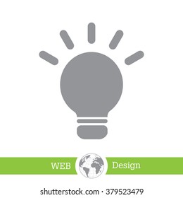light sign ideas, web icon. vector design