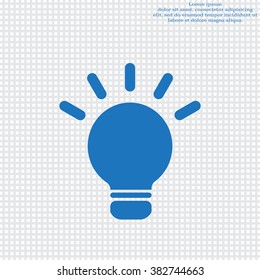 light sign ideas, web icon. vector design