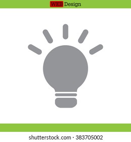 light sign ideas, web icon. vector design