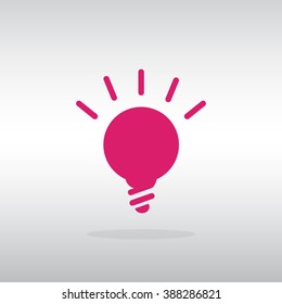 light sign ideas, web icon.