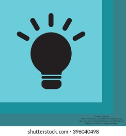 light sign ideas, web icon. vector design