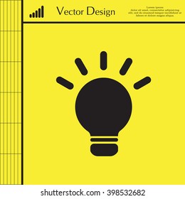 light sign ideas, web icon. vector design