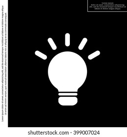 light sign ideas, web icon. vector design