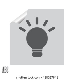 light sign ideas, web icon. vector design