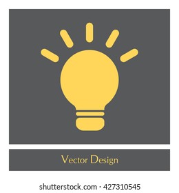 light sign ideas, web icon. vector design