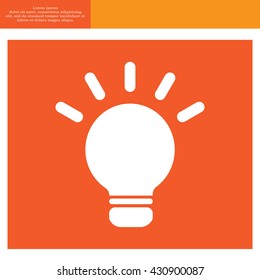 light sign ideas, web icon. vector design